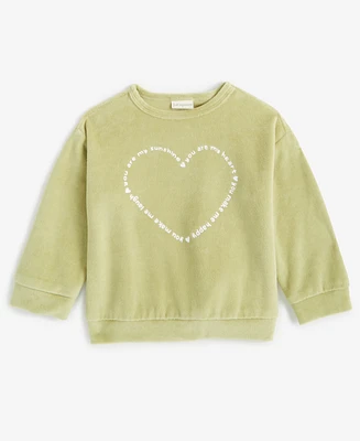 First Impressions Baby Girls Velour Sunshine Heart Top, Created for Macy's