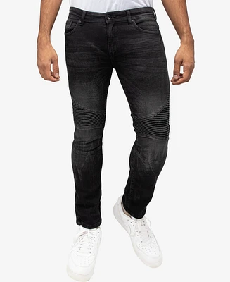 X-Ray Men's Moto Slim Fit Jeans