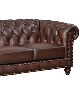 Alton Bay 68" Top Grain Leather Loveseat