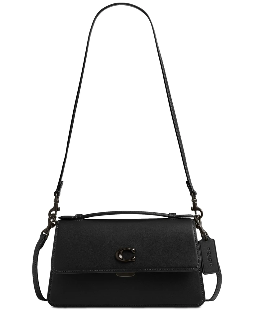 Coach Juno Small Black Leather Bag