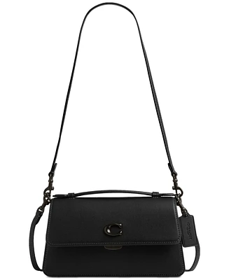 Coach Juno Small Black Leather Bag