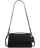 Coach Juno Small Black Leather Bag