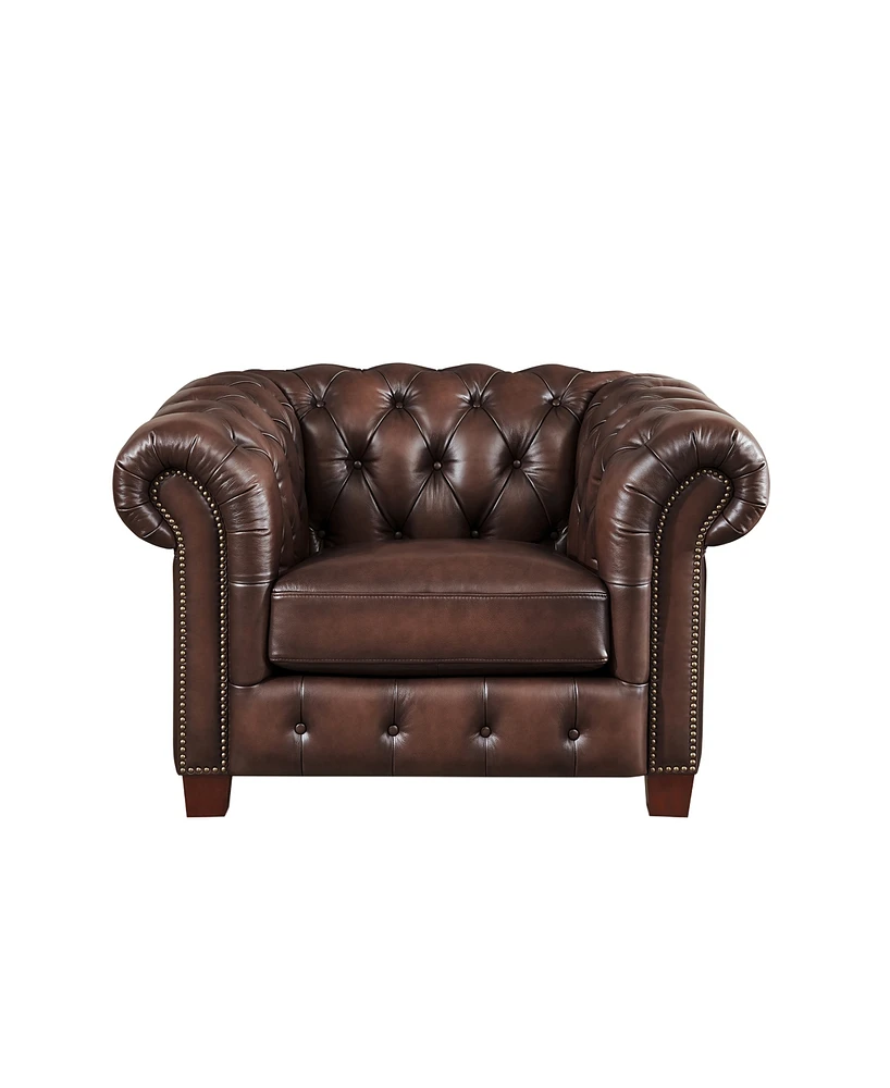 Versailles 50" Top Grain Leather Chair