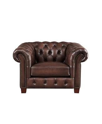 Versailles 50" Top Grain Leather Chair