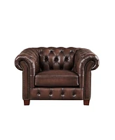 Versailles 50" Top Grain Leather Chair