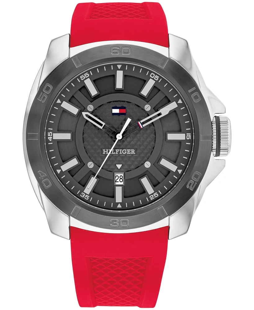 Tommy Hilfiger Men's Quartz Silicone Watch 46mm