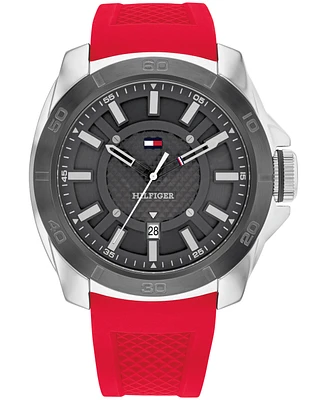 Tommy Hilfiger Men's Quartz Silicone Watch 46mm