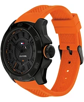 Tommy Hilfiger Men's Orange Silicone Watch 46mm