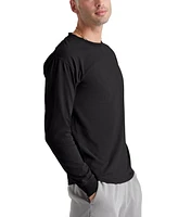 Hanes Unisex Garment Dyed Long Sleeve Cotton T-Shirt