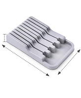 Cheer Collection Kitchen Drawer Knife Organizer - Space Saving Tray to Keep Knives Organized