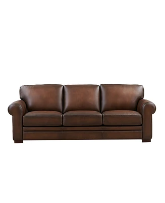 Brookfield 95" Top Grain Leather Sofa Couch
