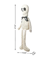 Glitzhome 47''H Fabric Halloween Skeleton Sitter Porch Decor