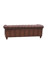 Alton Bay 91" Top Grain Leather Sofa Couch