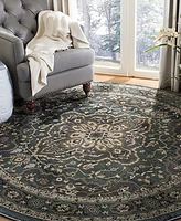 Safavieh Lyndhurst LNH338 Teal and Gray 7' x 7' Round Area Rug