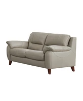 Lara 65" Top Grain Leather Loveseat