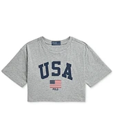 Polo Ralph Lauren Toddler & Little Girls Team Usa Cotton Jersey Boxy Tee