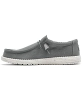 Hey Dude Men's Wally Canvas Casual Moccasin Sneakers from Finish Line