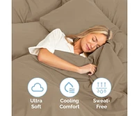 4 Piece Microfiber Sheet Set - California King