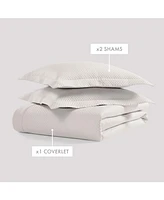 Bebejan Diamond Quilted Egpytian Cotton Coverlet Set King/California King