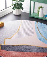 Safavieh Tacoma Washable 834 TAC834 6'x6' Round Area Rug