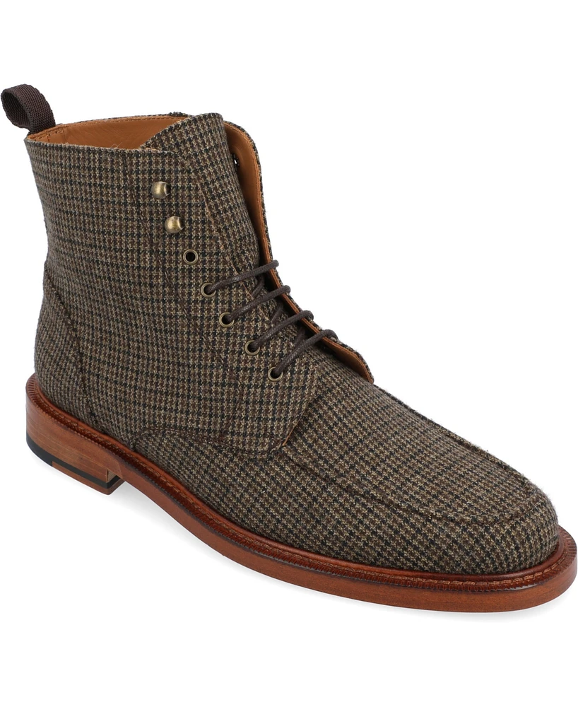 Taft Men's Smith Moc Toe Wool Lace-up Boot