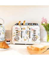 Laura Ashley Elveden White 4-Slice Toaster