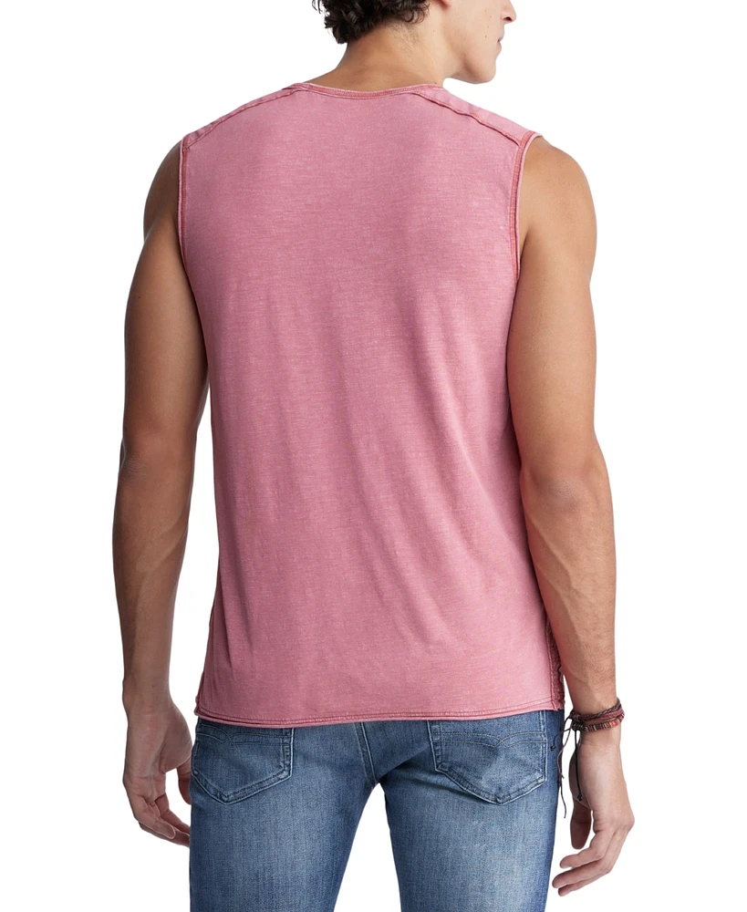 Buffalo David Bitton Men's Karmola Relaxed-Fit Textured Muscle T-Shirt