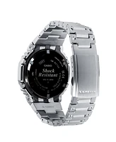 G-Shock Mens Analog Digital Silver Tone Stainless Steel Watch, 49.8mm, GMB2100AD-2A