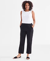 Style & Co Petite Mid Rise Pull-On Ankle Pants, Created for Macy's