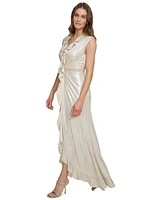 Dkny Women's Ruffled High-Low Gown