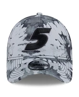 New Era Men's Black Kyle Larson Victory Burnout 9forty Adjustable Hat