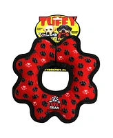 Tuffy Ultimate Gear Ring Red Paw, Dog Toy