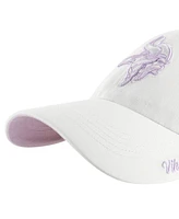 47 Women's White Minnesota Vikings Ballpark Cheer Clean Up Adjustable Hat