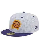 New Era Men's White/Purple Phoenix Suns Throwback 2Tone 59Fifty Fitted Hat