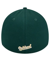 New Era Men's Green Oakland Athletics Active Pivot 39Thirty Flex Hat