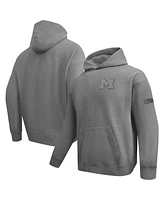 Pro Standard Men's Gray Michigan Wolverines Neutral Pullover Hoodie