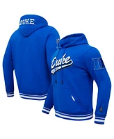 Pro Standard Men's Royal Duke Blue Devils Script Tail Pullover Hoodie