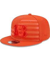 New Era Men's Orange Cincinnati Bengals Independent 9Fifty Snapback Hat