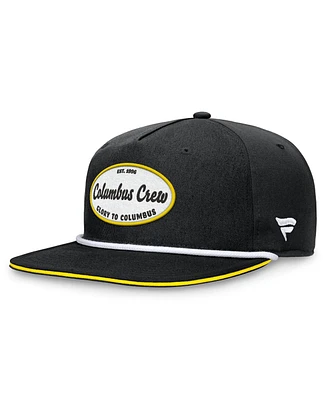 Fanatics Branded Men's Black Columbus Crew Iron Golf Snapback Hat