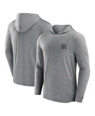 Fanatics Signature Men's Black New York Yankees Front Office Tech Lightweight Hoodie T-Shirt