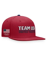 Fanatics Branded Men's Red Team Usa Snapback Hat