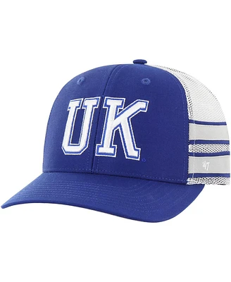 47 Brand Men's Royal Kentucky Wildcats Straight Eight Adjustable Trucker Hat