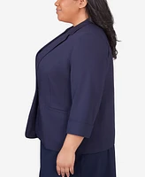 Alfred Dunner Plus Classic Fit Blazer Jacket