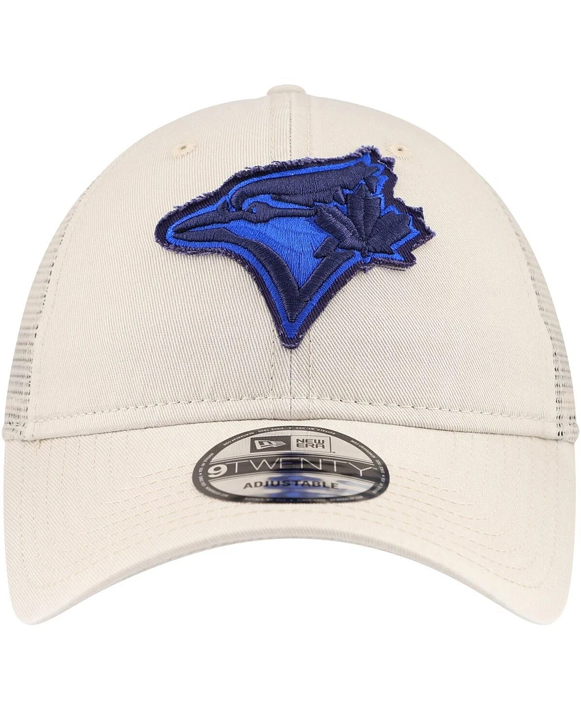 New Era Men's Stone Toronto Blue Jays Game Day 9Twenty Adjustable Trucker Hat