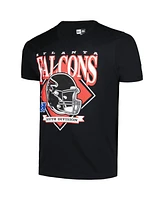 New Era Men's Black Atlanta Falcons Big Tall Helmet T-Shirt