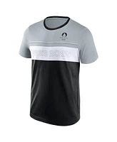 Fanatics Branded Men's Black/Gray Paris 2024 Edge Depth Outline Panel T-Shirt