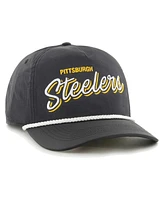 47 Men's Black Pittsburgh Steelers Fairway Hitch Brrr Adjustable Hat