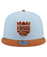 New Era Men's Light Blue/Brown Sacramento Kings 2-Tone Color Pack 9fifty Snapback Hat