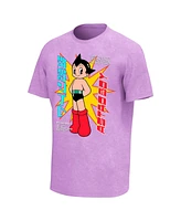 Philcos Men's Purple Astro Boy Explode Washed T-Shirt