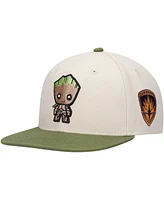Lids Youth Cream Guardians of the Galaxy Groot Character Snapback Hat